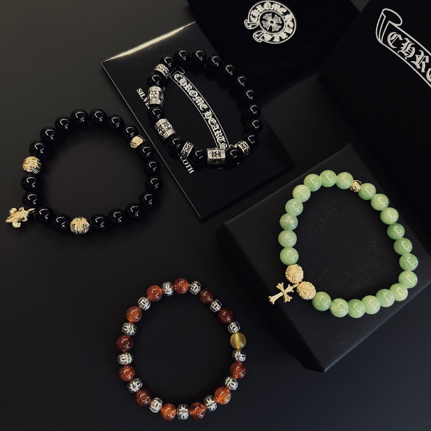 Chrome Hearts Beaded Bracelet Set